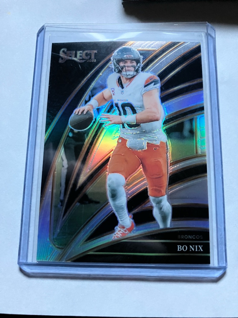 2023 Select Bo Nix Denver Broncos NFL Prizm Trading Card